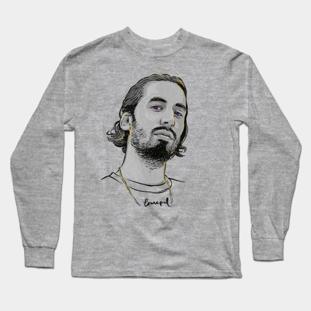 Lomepal portrait Long Sleeve T-Shirt by BAJAJU